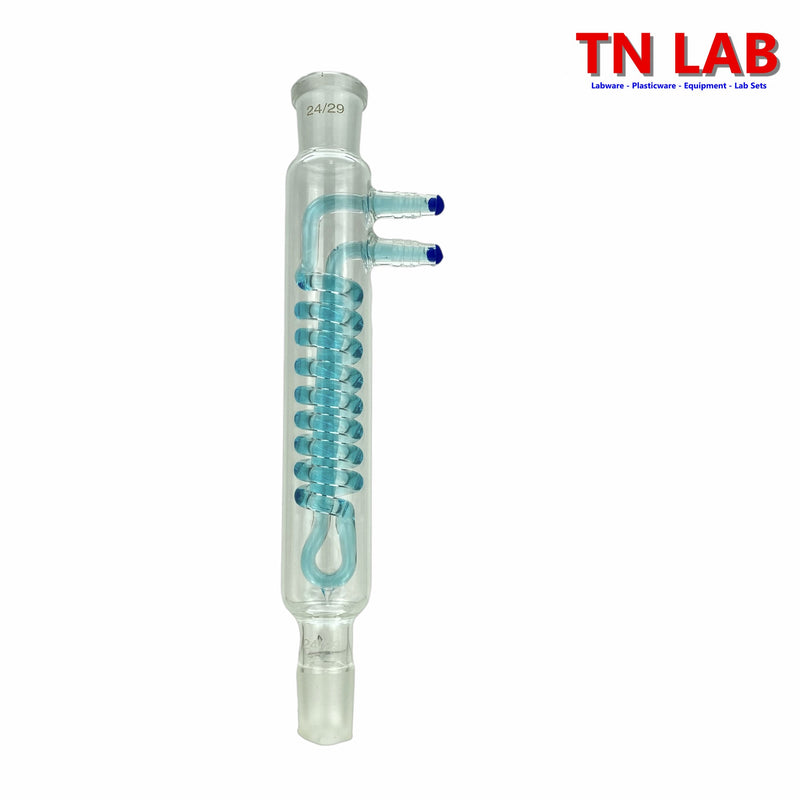 TN LAB Supply 200mm Dimroth Reflux Condenser Borosilicate 3.3 Glass