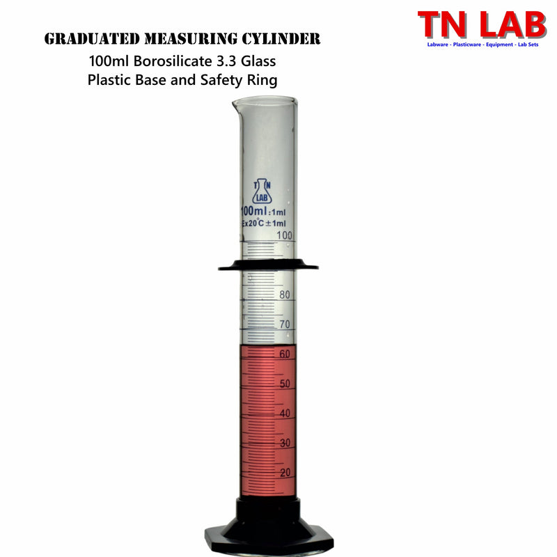 TN LAB Supply Graduated Measuring Cylinder 100ml