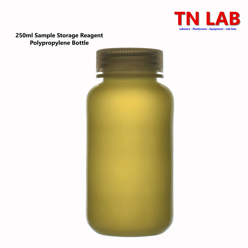 TN LAB Supply Reagent Bottle Sample Bottle 250ml Polypropylene Plastic