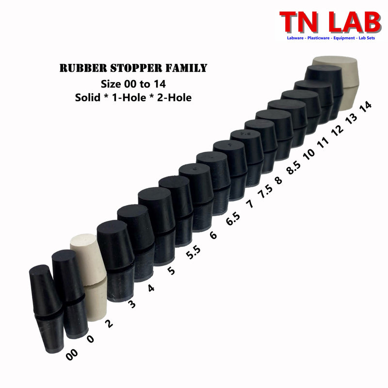 TN LAB Supply Rubber Stopper Family with Sizes