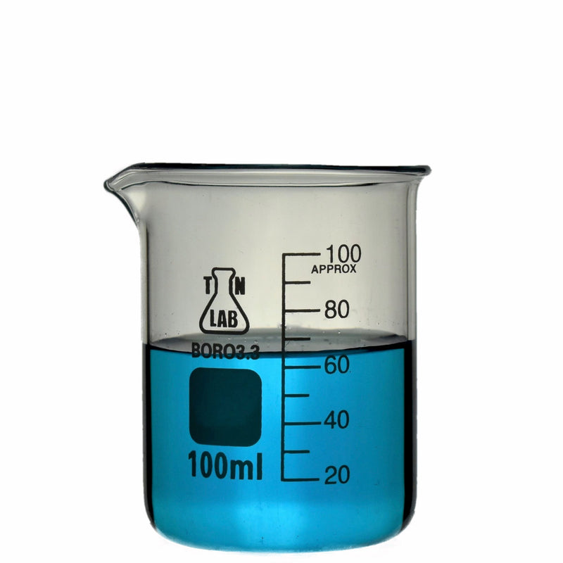 TN LAB Supply Beaker Borosilicate 3.3 Glass 100ml