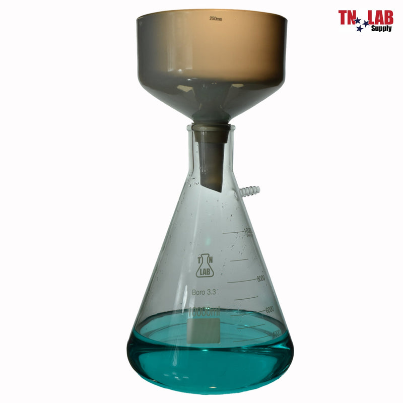 TN LAB Supply 10000ml 10L Filter Flask plus 250mm Buchner Funnel