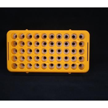 Plastic Test Tube Rack with 50 holes for 13 mm to 18 mm tubes-Hardware-TN Lab Supply