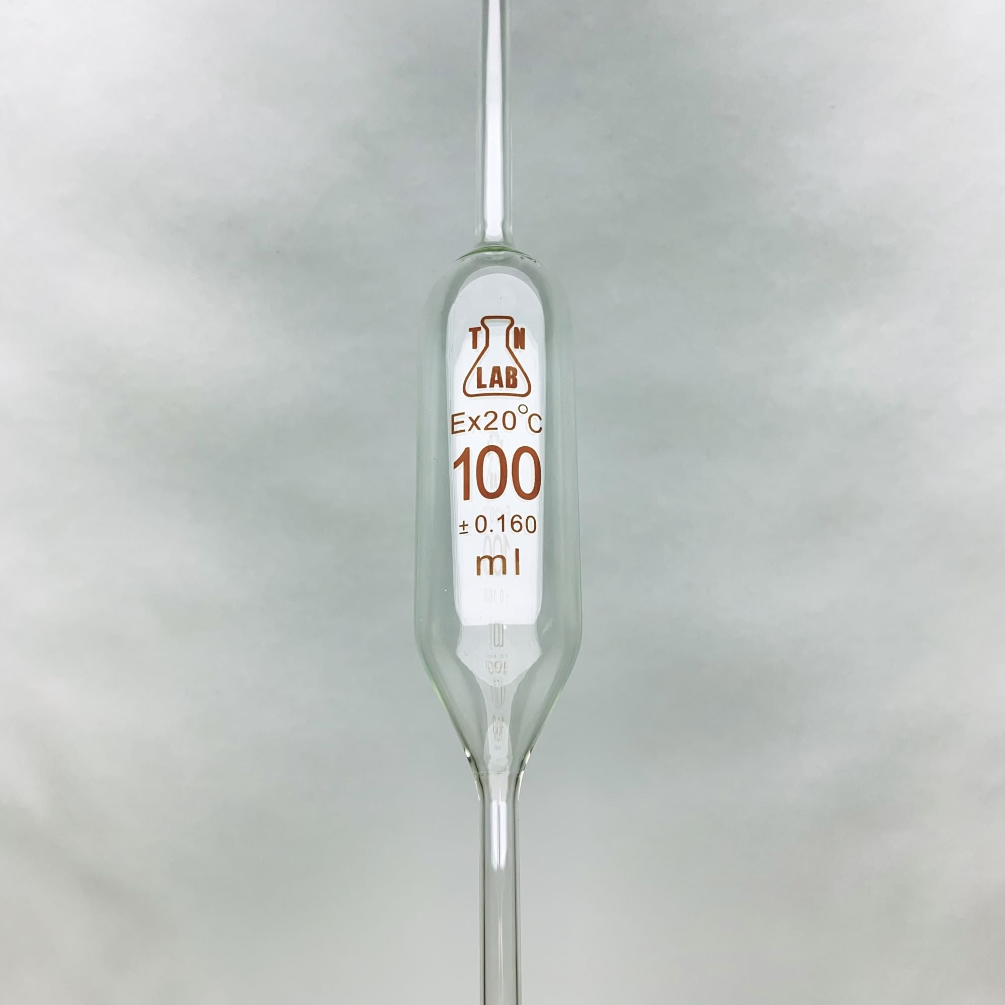 Boer dealer Verwacht het TN Lab Supply Pipette Volumetric Bulb Form 100 ml Borosilicate Glass 100ml  0.16ml Accuracy Yellow