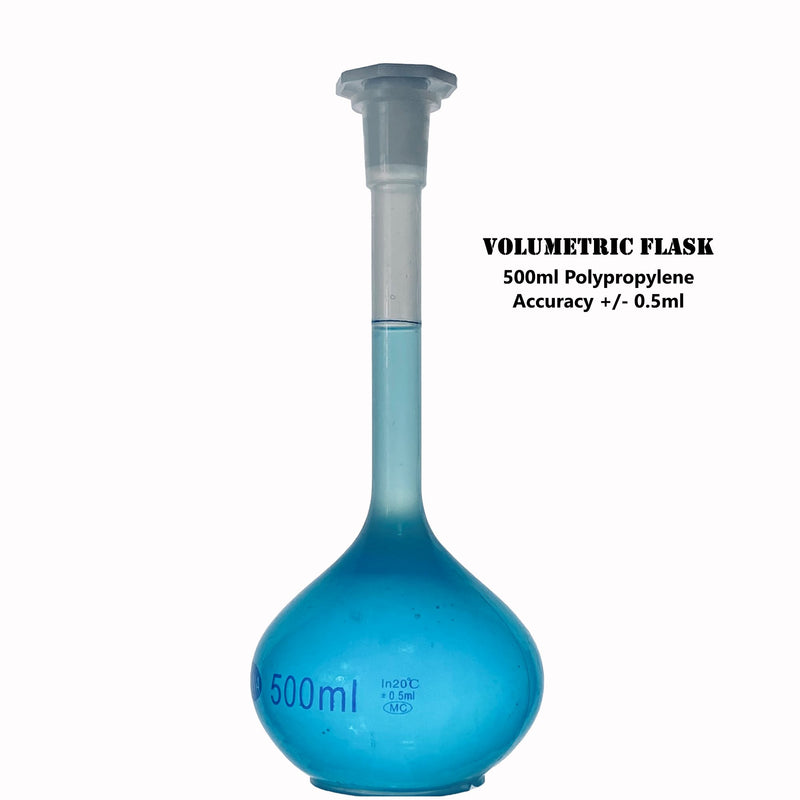 TN LAB Supply Volumetric Flask Polypropylene 500ml