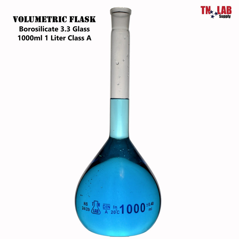 Volumetric Flask 1000ml 1L Polypropylene