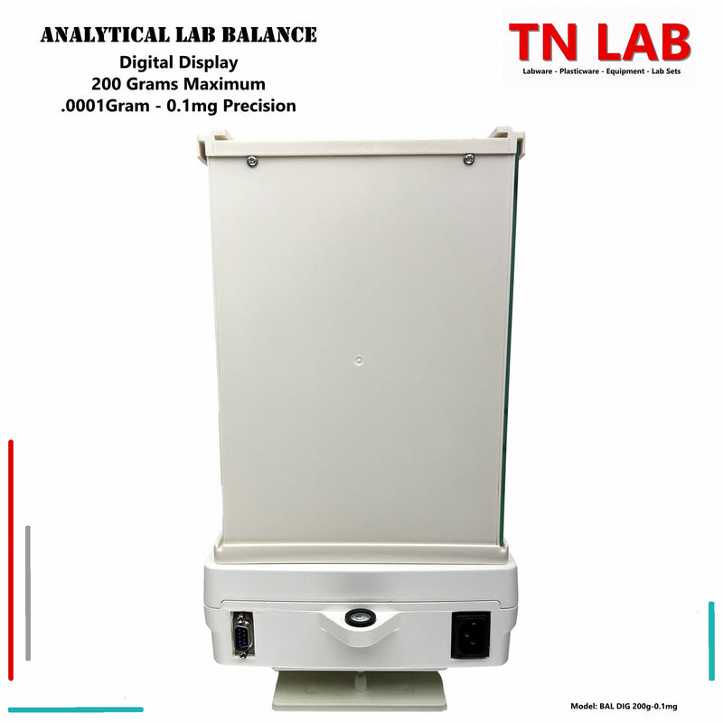 Analytical Balance Digital - 200 grams - 0.0001 gram - 0.1 mg Push Button Control and Display Screen