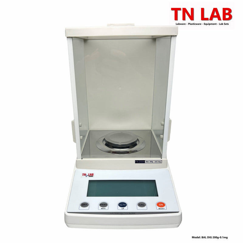 Analytical Balance Digital - 200 grams - 0.0001 gram - 0.1 mg Push Button Control and Display Screen