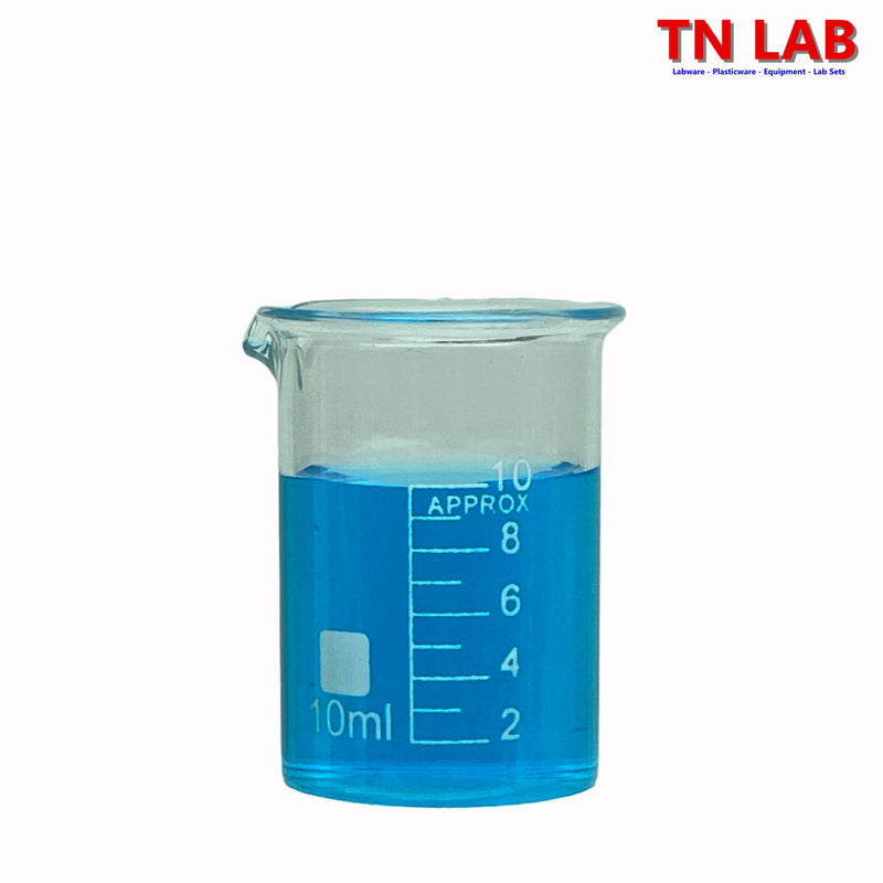 TN LAB Beaker 10ml Borosilicate 3.3 Glass