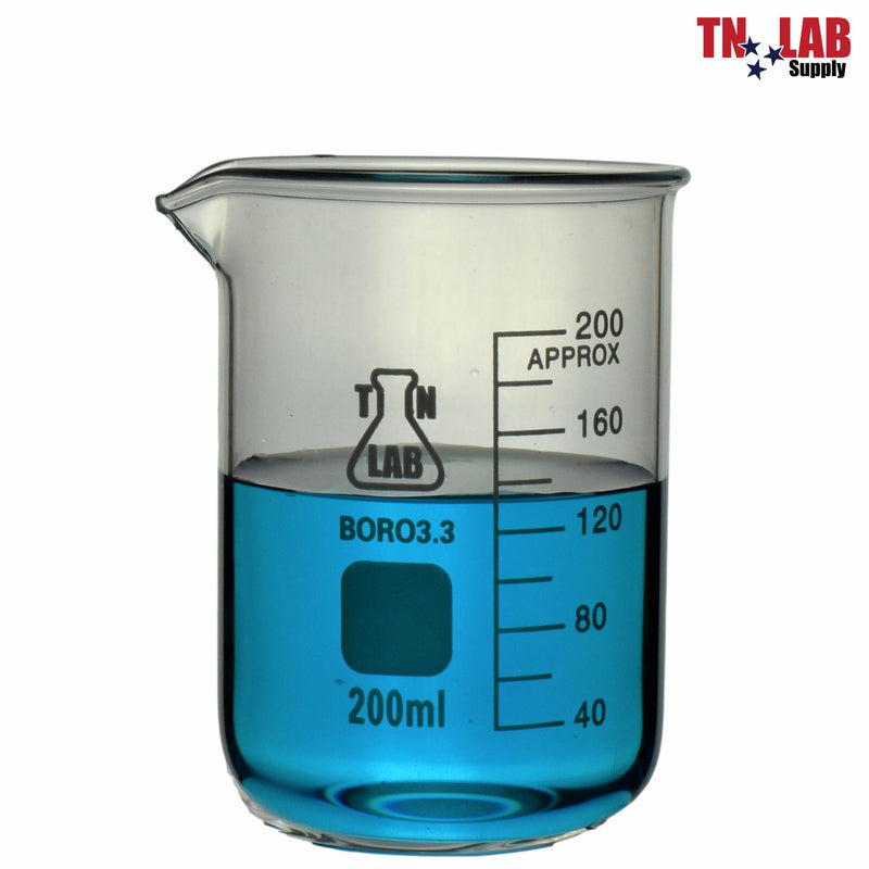 TN LAB BEAKER 200ml Borosilicate Glass Beaker