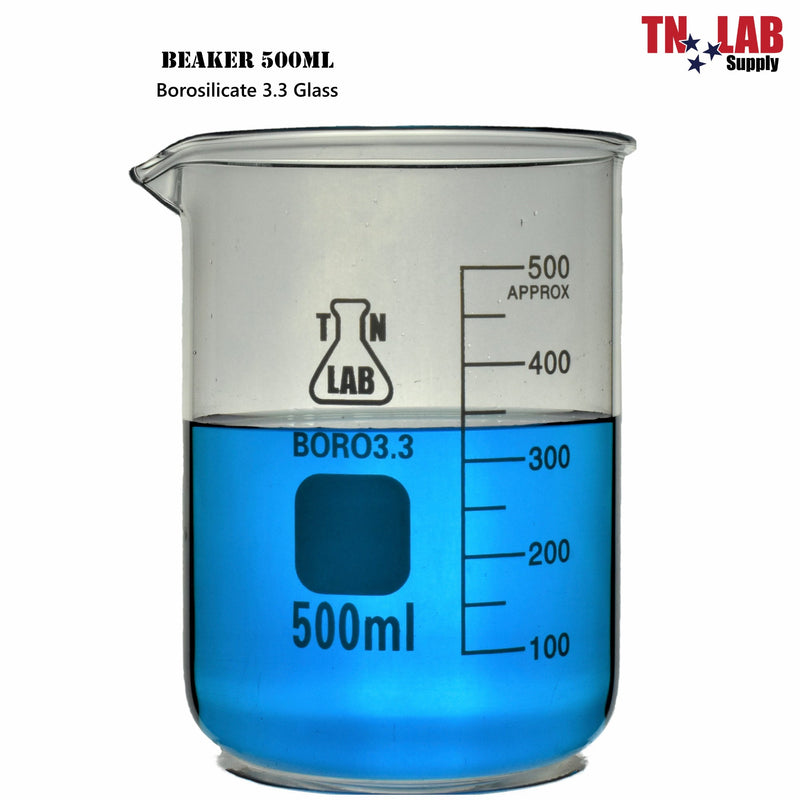 TN LAB BEAKER 500ml Borosilicate Glass Beaker
