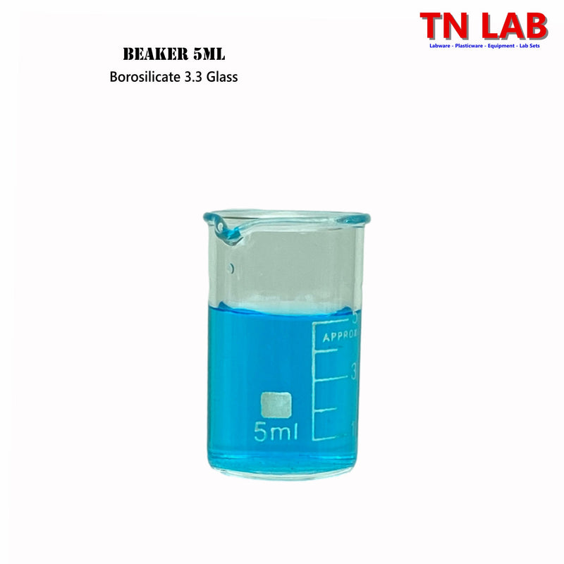 TN LAB Beaker 5ml Borosilicate 3.3 Glass