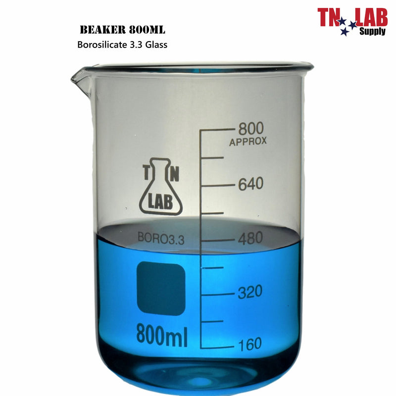 TN LAB BEAKER 800ml Borosilicate Glass Beaker