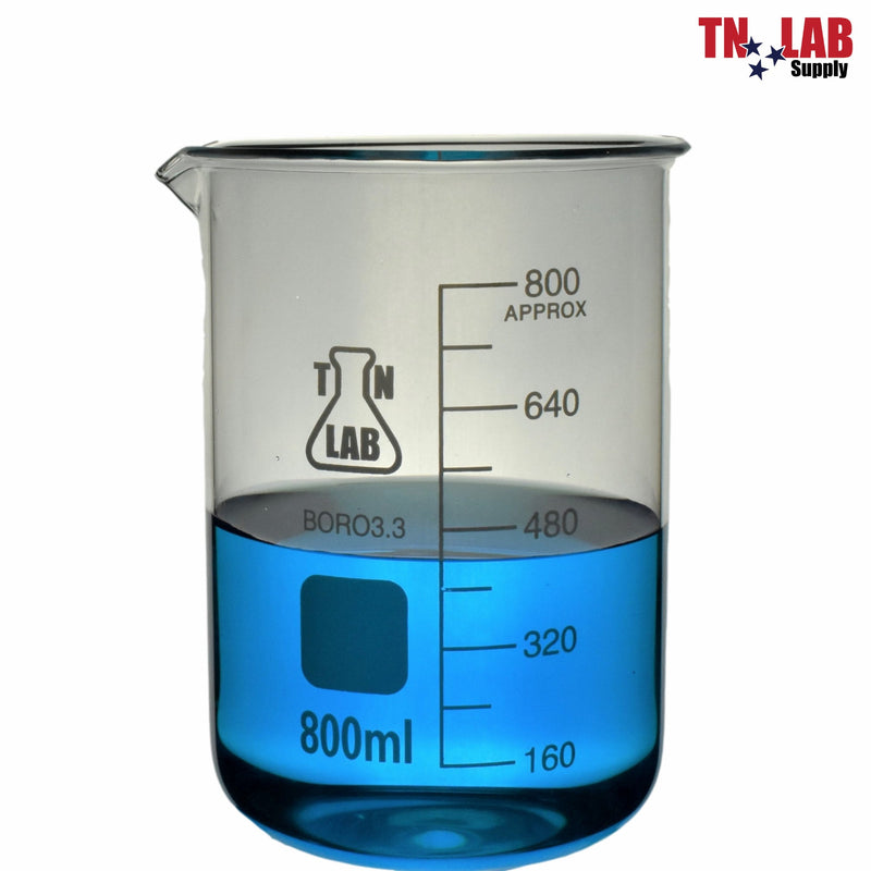TN LAB BEAKER 800ml Borosilicate Glass Beaker
