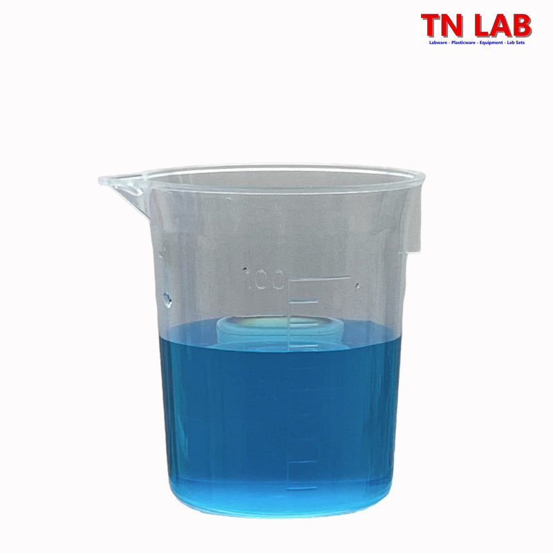 TN LAB Supply Beaker Lab-Quality 100ml Polypropylene