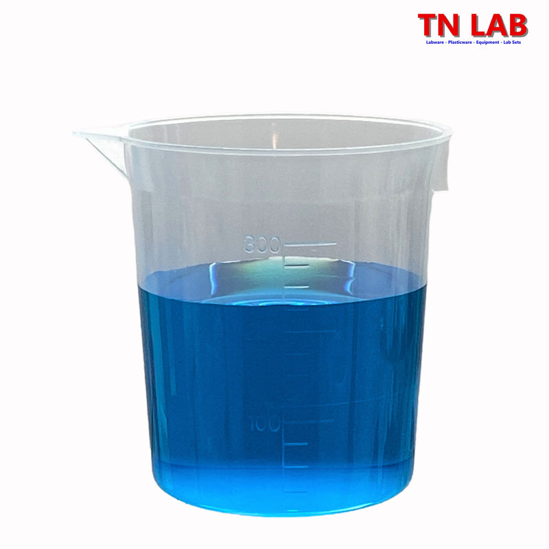 TN LAB Supply Beaker Lab-Quality 300ml Polypropylene