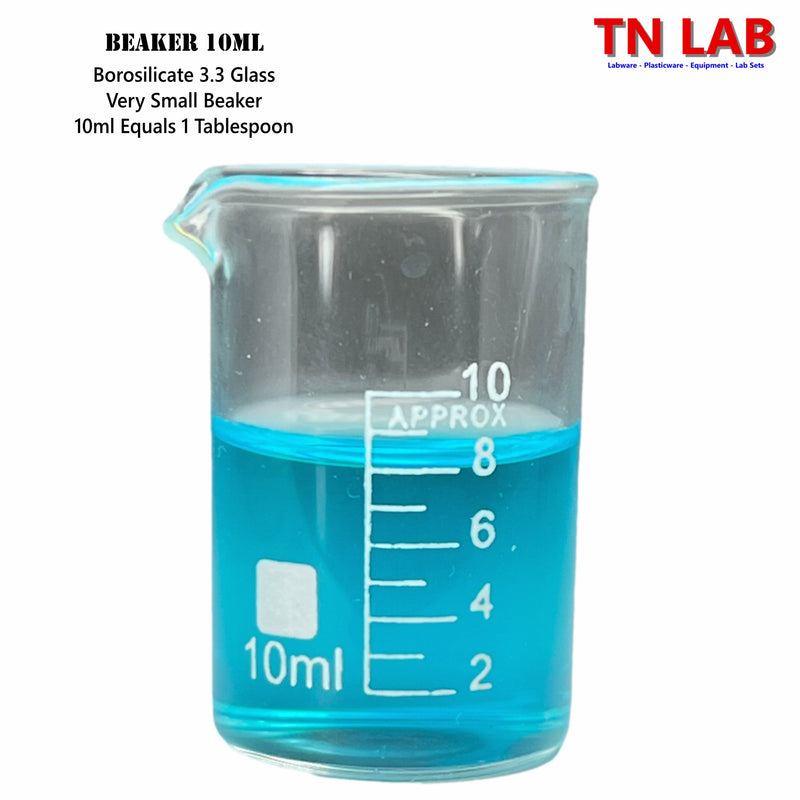 Beaker Borosilicate Glass with Graduations 10ml