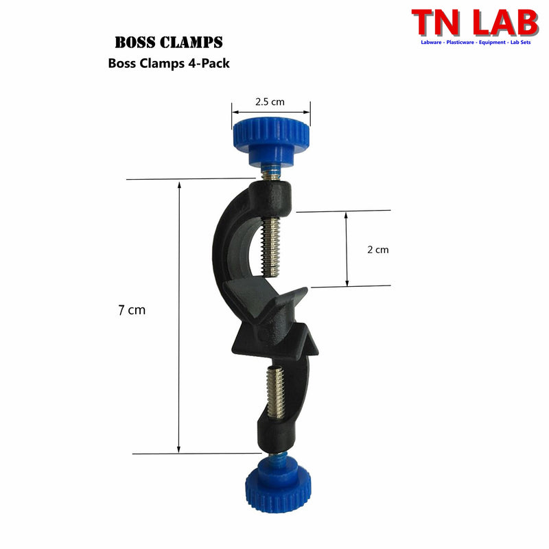 TN LAB Supply BOSS Clamps Dimensions