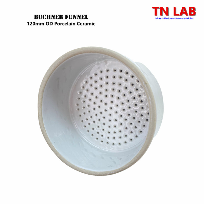 TN LAB Supply Buchner Funnel 120mm Porcelain