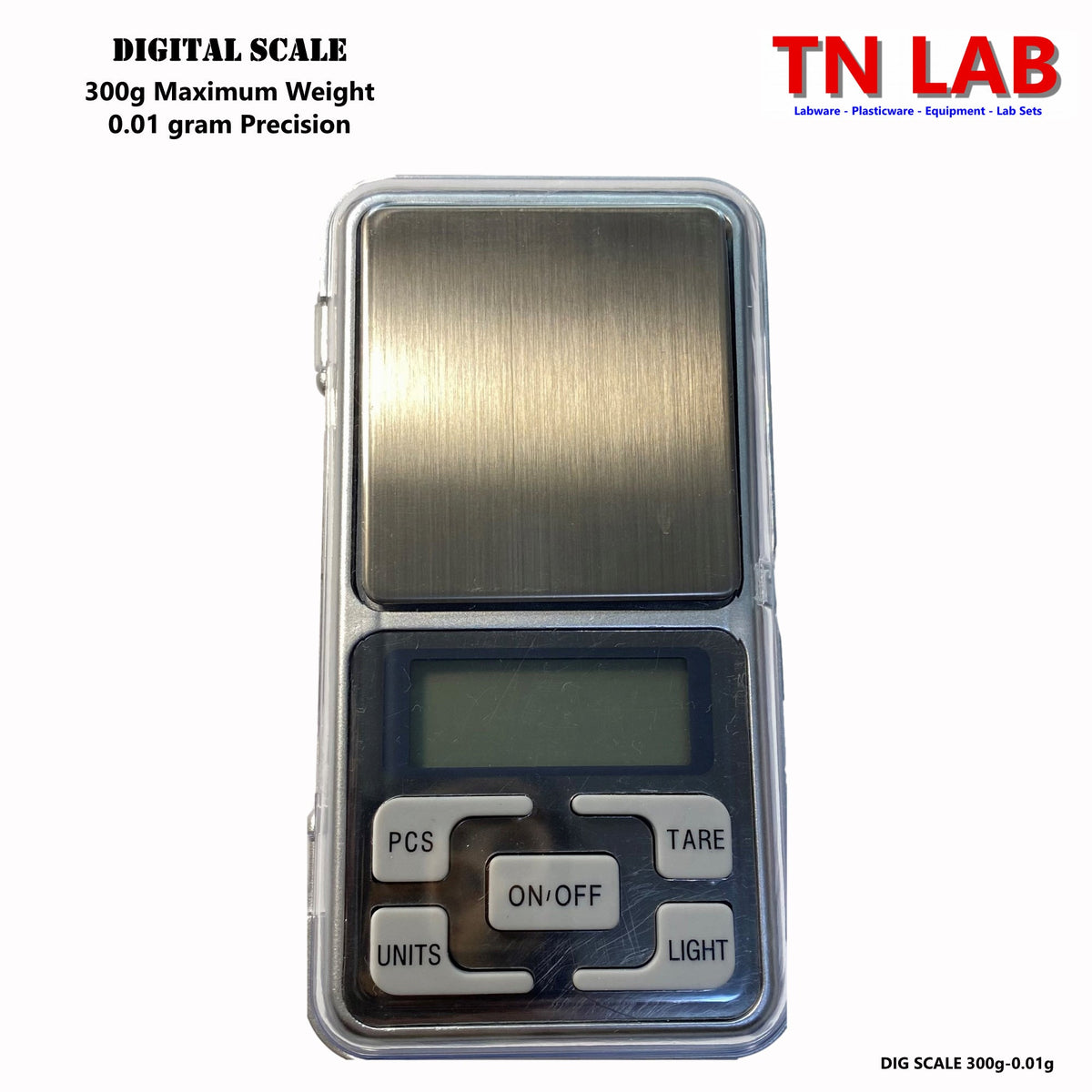 TN Lab Supply Scale Digital Electronic - 0.01 gram Precision - 300 