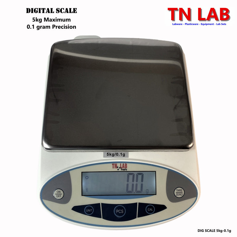 TN LAB Supply Digital Scale 5kg - 0.1g Precision Electronic Digital Scale