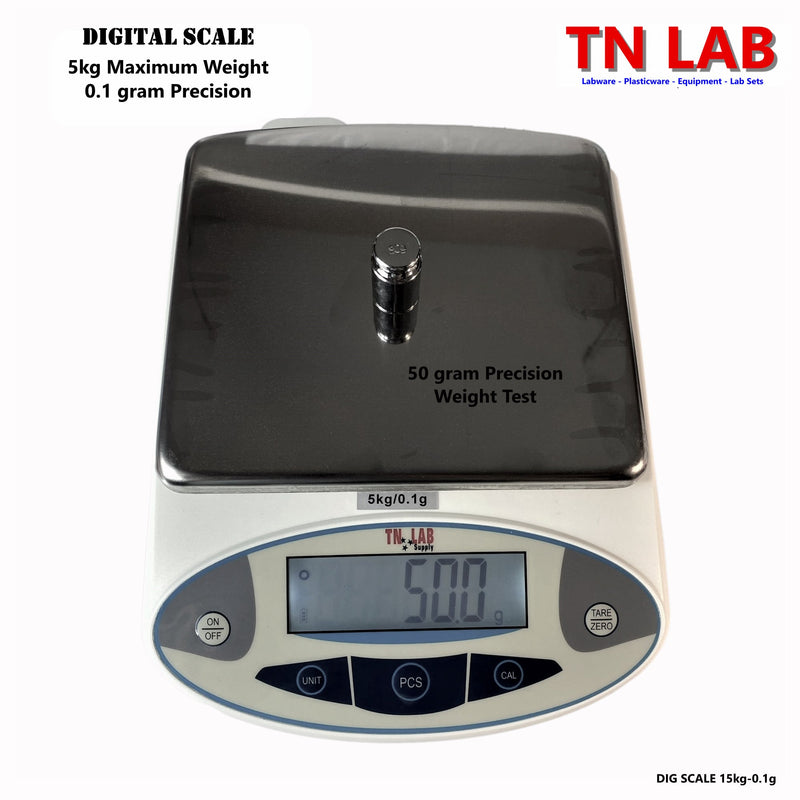 TN LAB Supply Digital Scale 5kg - 0.1g Precision Electronic Digital Scale Test