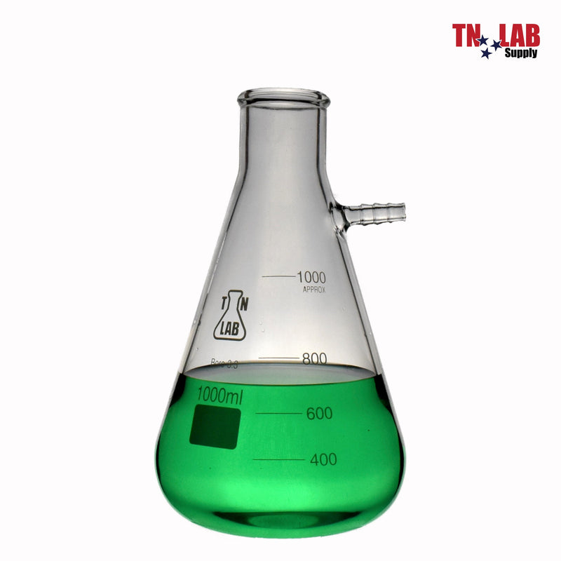TN LAB Supply Filter Vacuum Flask 1000ml 1L Borosilicate 3.3 Glass