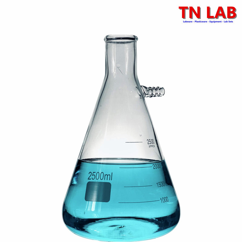 TN LAB Filter Vacuum Flask 2500ml 2.5L Borosilicate 3.3 Glass