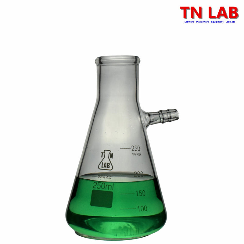 TN LAB Filter Vacuum Flask 250ml Borosilicate 3.3 Glass