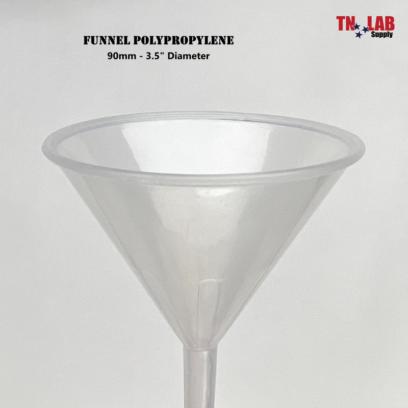 TN LAB Funnel Polypropylene Plastic 90mm 3.5" Funnel Close-Up