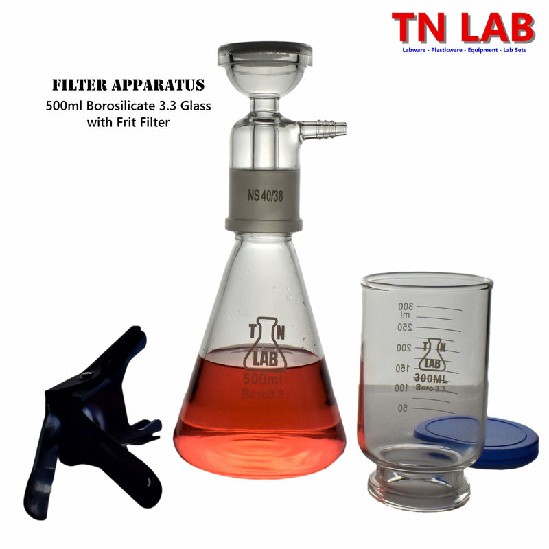 TN LAB Supply Filter Apparatus 500ml Borosilicate 3.3 Glass