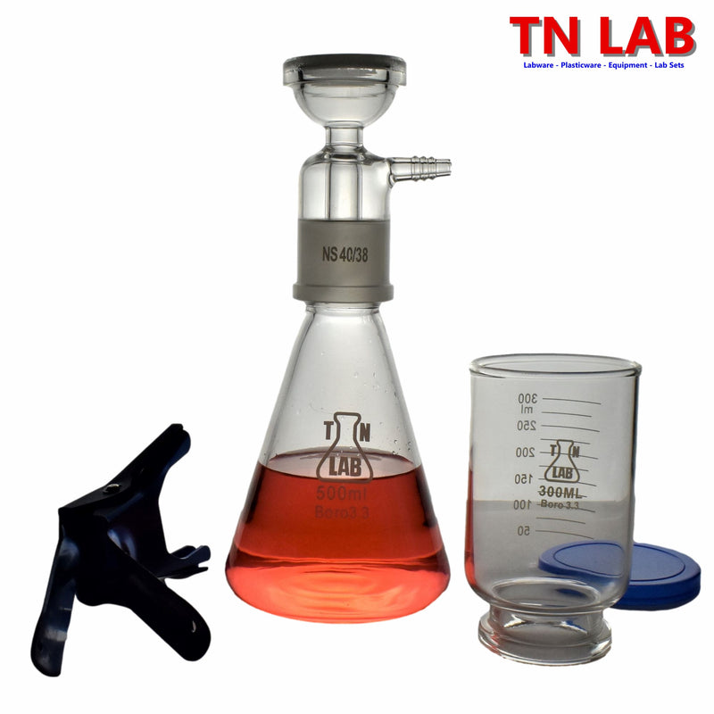 TN LAB Supply Filter Apparatus 500ml Borosilicate 3.3 Glass Parts