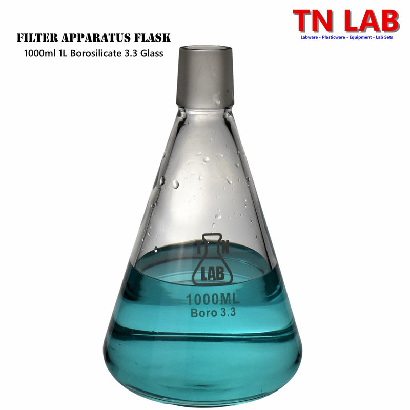 TN LAB Supply Filter Apparatus 1000ml 1L Borosilicate 3.3 Glass Flask
