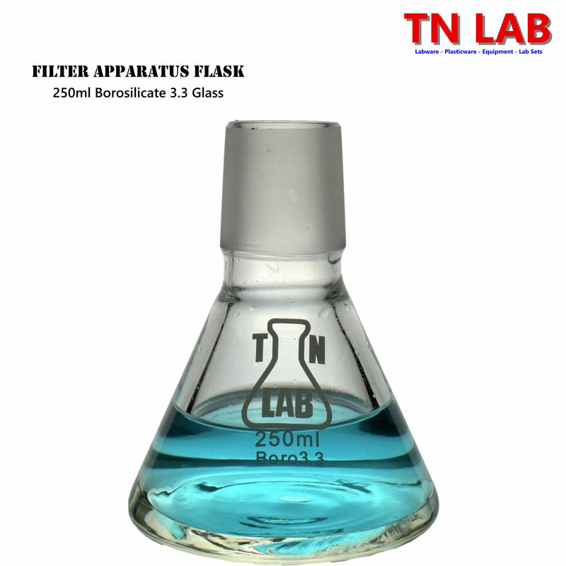 TN LAB Supply Filter Apparatus 250ml Borosilicate 3.3 Glass Flask
