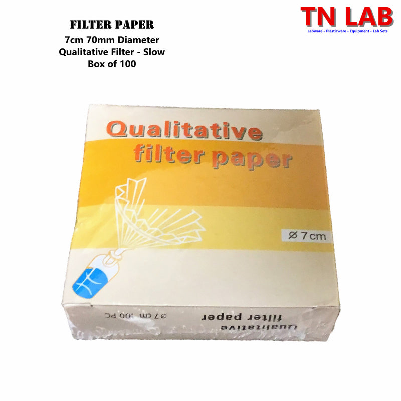 TN LAB Supply Filter Paper 7cm 70mm Qualitative Slow Flow Buchner Funnel
