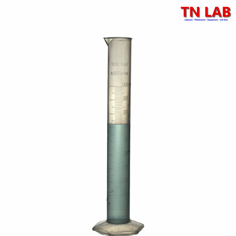 TN LAB Supply Graduated Measuring Cylinder 100ml Polypropylene Plastic PP GMC