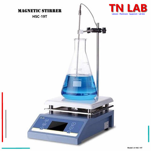 TN LAB Supply Magnetic Stirrer HSC-19T Digital Display Temperature Probe Ceramic Plate Joanlab Labfish