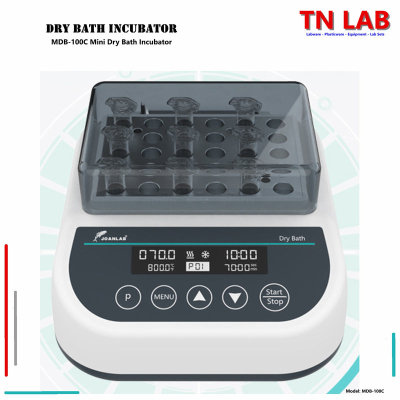 TN LAB Supply MDB-100C Mini Dry Bath Incubator Digital Control with Heating and Cooling Joanlab Labfish Main