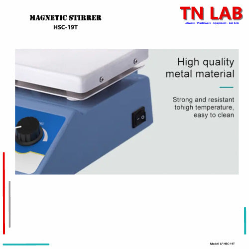 TN LAB Supply Magnetic Stirrer HSC-19T Digital Display Temperature Probe Ceramic Plate Joanlab Labfish