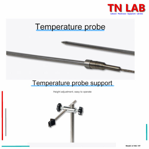 TN LAB Supply Magnetic Stirrer HSC-19T Digital Display Temperature Probe Ceramic Plate Joanlab Labfish Probe