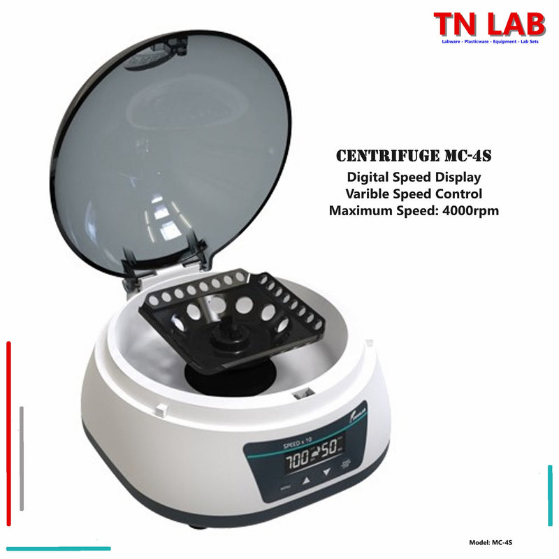 TN LAB Supply LABFISH MC-4S Digital Mini-Centrifuge Open