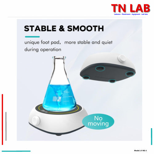 TN LAB Supply MS-5 Magnetic Stirrer 3Liters Steady Smooth Operation Labfish Joanlab