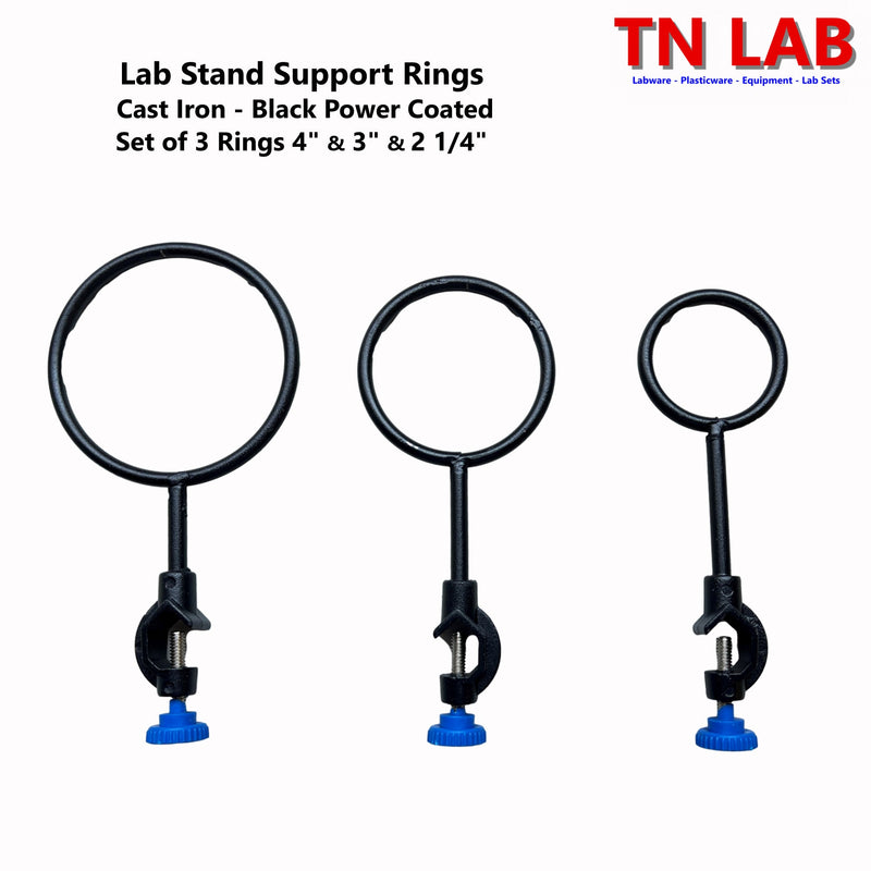 TN LAB Supply Laboratory Stand Rings Set of 3 Rings