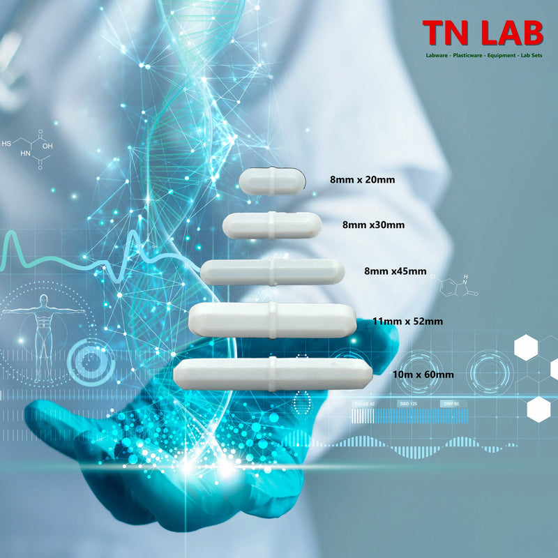 TN LAB Supply Magnetic Stirring Bars Set of 5 Bars