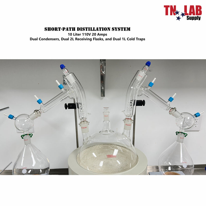 TN LAB Short-Path Distillation System 10 Liter Dual Flow