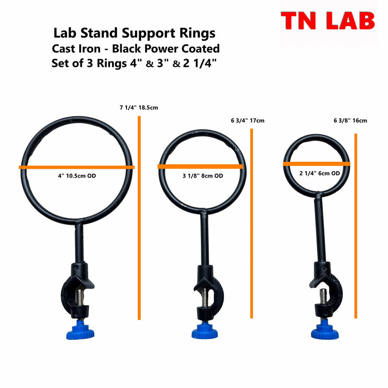 TN LAB Support Rings Set of 3 Dimensions