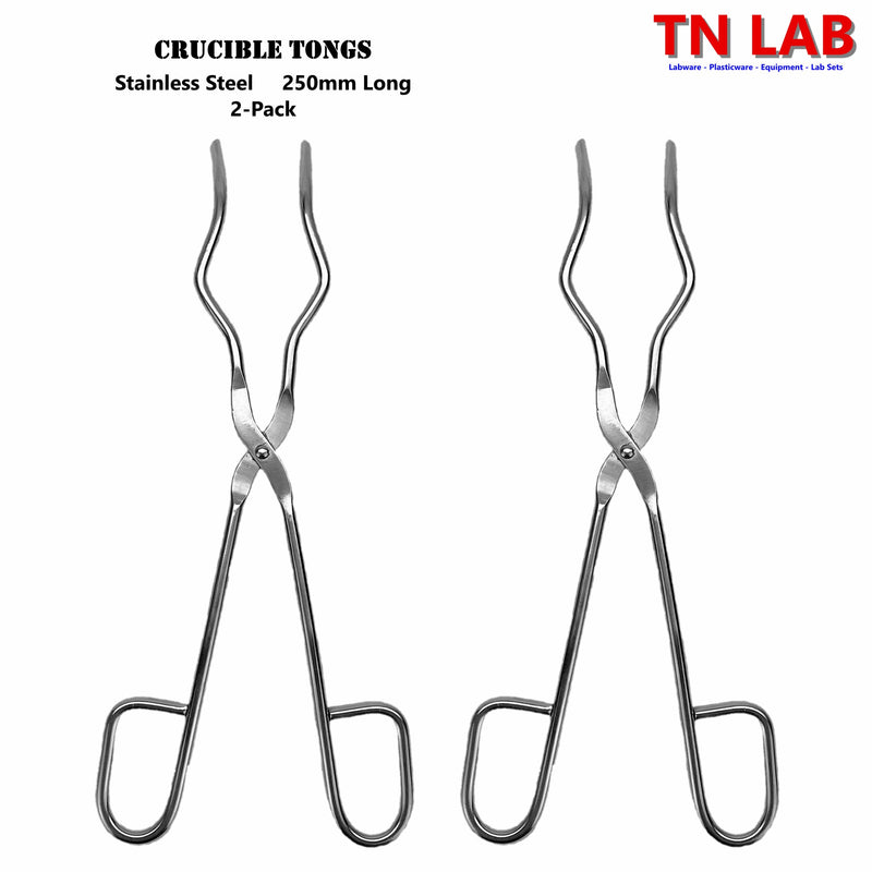 Tongs Crucible Stainless Steel 25cm Lab Hand Tools Crucible Tongs