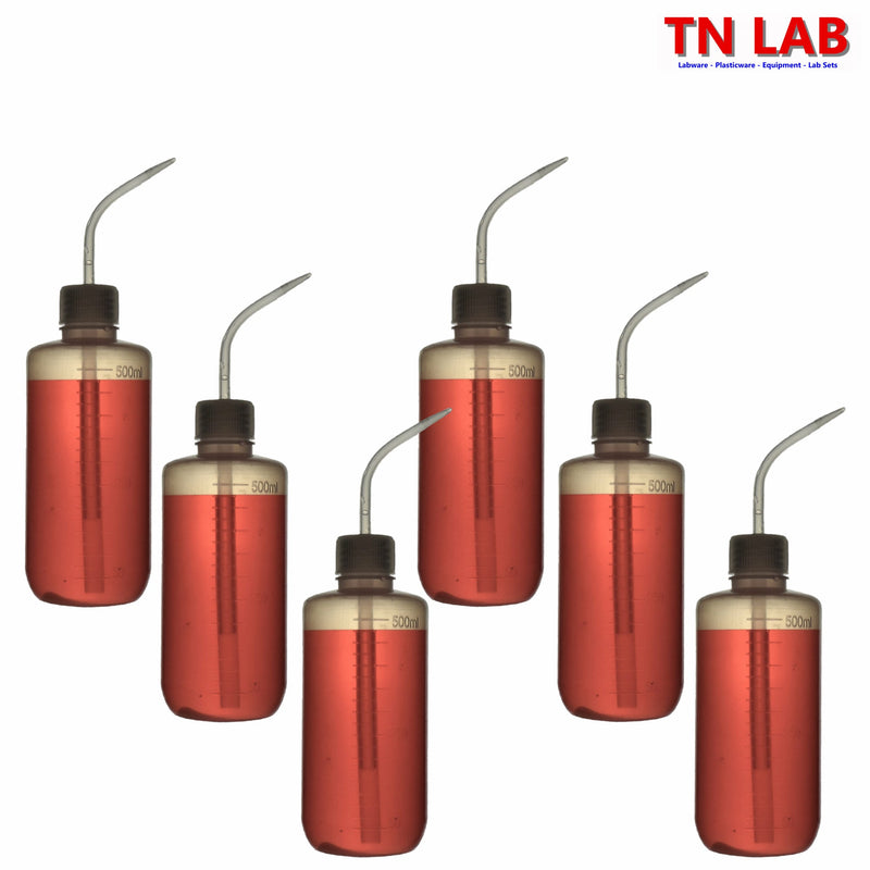 TN LAB Supply Wash Bottle LDPE 500ml  6-Pack