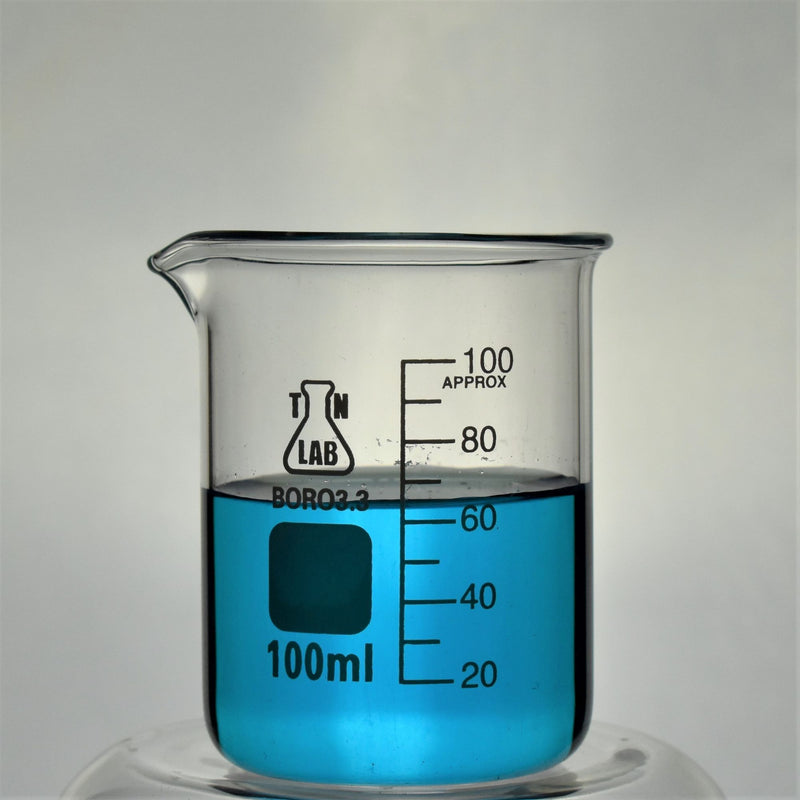TN LAB Supply Beaker 100ml Borosilicate 3.3 Glass Beaker