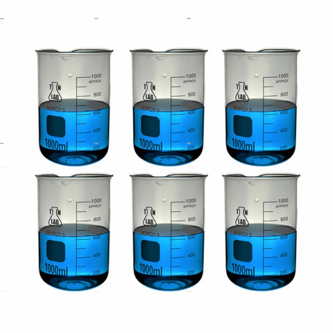 TN Lab Supply Beaker Borosilicate Glass with Graduations 50ml